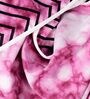 Pink Abstract Polyester 120 GSM Single Bed Dohar