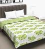 Green Floral 120 GSM Double Bed Dohar