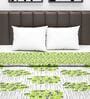 Green Floral 120 GSM Double Bed Dohar
