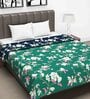 Green Floral Polyester 120 GSM Double Bed Dohar