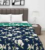 Green Floral Polyester 120 GSM Double Bed Dohar