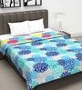 Blue Abstract 120 GSM Double Bed Dohar
