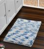 Blue Abstract Microfibre 32x20 Inches Super Soft Bath Mat