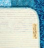 Green and Blue Geometric Microfibre 20x14 Inches AntiSkid Bath Mat (Set of 2)