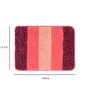 Pink Geometric Microfibre 20x14 Inches AntiSkid Bath Mat (Set of 2)
