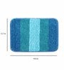 Multicolor Geometric Microfibre 20x14 Inches AntiSkid Bath Mats (Set of 2)