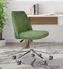Micros Leatherette Guest Chair In Green Colour