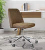 Micros Leatherette Guest Chair In Brown Colour