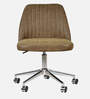 Micros Leatherette Guest Chair In Brown Colour