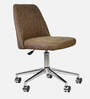 Micros Leatherette Guest Chair In Brown Colour