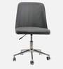 Micros Leatherette Guest Chair In Grey Colour