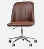 Micros Leatherette Guest Chair In Tan Colour