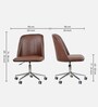 Micros Leatherette Guest Chair In Tan Colour
