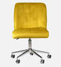 Micros Leatherette Guest Chair In Yellow Colour