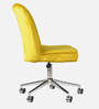 Micros Leatherette Guest Chair In Yellow Colour