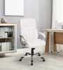 Charles Mid Back Executive Chair In White Colour
