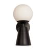 Mid Century Globe Black Wall Light