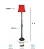 Red Mid Century Modern Floor Lamp