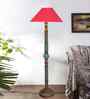 Red Mid Century Modern Floor Lamp