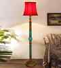 Red Mid Century Modern Floor Lamp