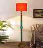 Orange Mid Century Modern Floor Lamp