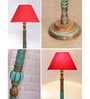 Red Mid Century Modern Floor Lamp