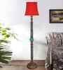 Red Mid Century Modern Floor Lamp