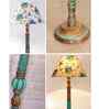 Printed Mid Century Modern Floor Lamp