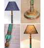 Blue Mid Century Modern Floor Lamp