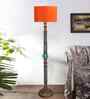 Orange Mid Century Modern Floor Lamp