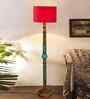 Red Mid Century Modern Floor Lamp