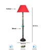 Red Mid Century Modern Floor Lamp