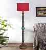 Red Mid Century Modern Floor Lamp