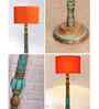 Orange Mid Century Modern Floor Lamp