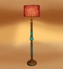 Maroon Mid Century Modern Floor Lamp