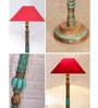 Red Mid Century Modern Floor Lamp