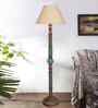 Beige Mid Century Modern Floor Lamp