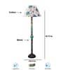 Printed Mid Century Modern Floor Lamp