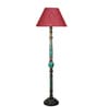 Maroon Mid Century Modern Floor Lamp