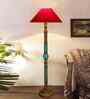 Red Mid Century Modern Floor Lamp