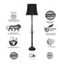 Black Mid Century Modern Floor Lamp