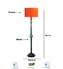 Orange Mid Century Modern Floor Lamp