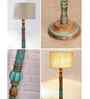 WhiteJute Mid Century Modern Floor Lamp