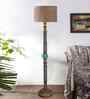 Beige Mid Century Modern Floor Lamp