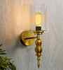 Mid-Century Modern and Glass Wall Light, Bubble Glass