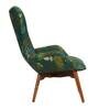 Mid Fabric Full Back Lounge Chair in Ferns Design Colour