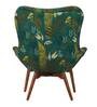 Mid Fabric Full Back Lounge Chair in Ferns Design Colour