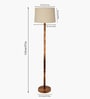 Mid Century Solid Wood Antique Floor Lamp