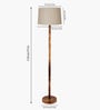 Mid Century Solid Wood Antique Floor Lamp