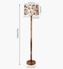 Mid Century Solid Wood Antique Floor Lamp